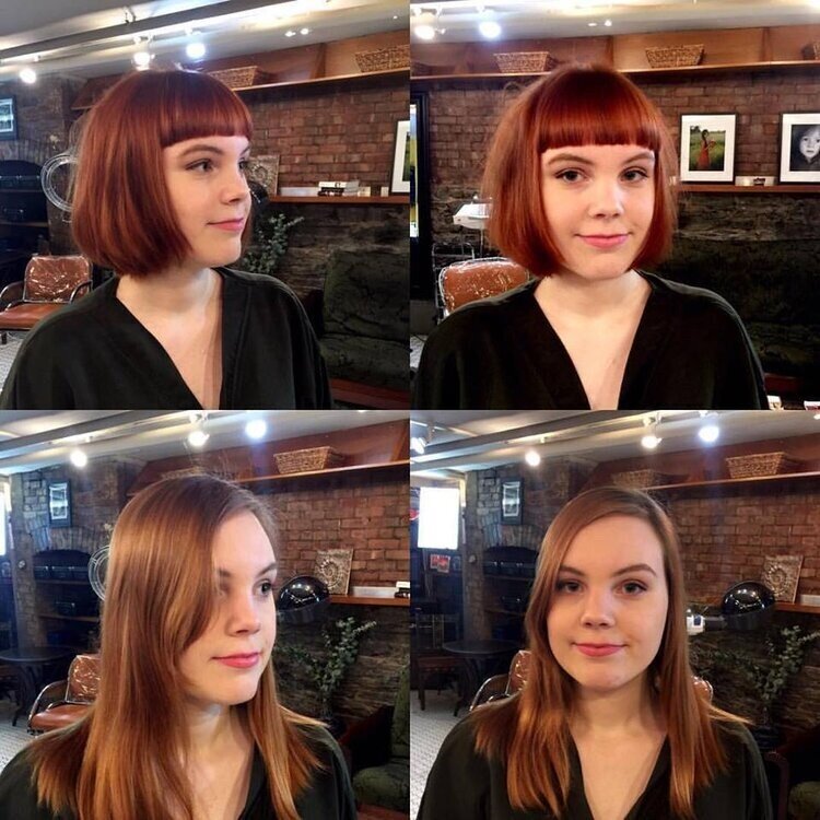 Single Process, Copper Red, Razor Cut