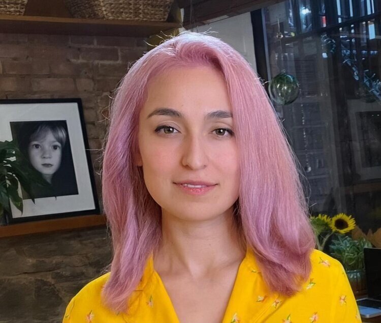 Double Process, Olaplex Treatment and Lilac & Strawberry Glaze